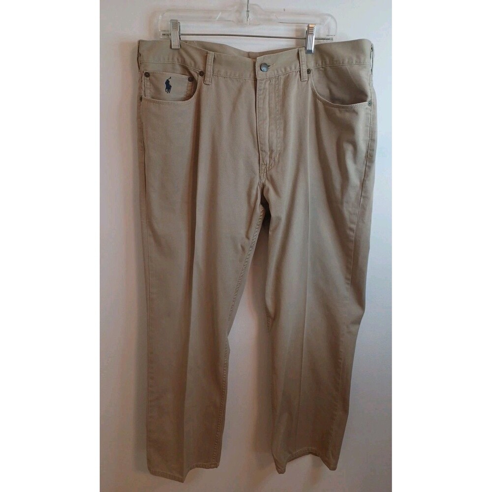 Polo Ralph Lauren Men's Khaki 5-Pocket Dungarees Jeans Pants Mens 38x29 Preppy